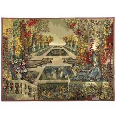 Aubusson & Leleu, "Jardin à la Française", monumental tapestry, France, 1957