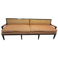 Vintage Classic Hollywood Regency Sofa in Custom Fabric