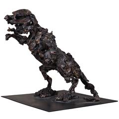Steel Sculpture of a Dinosaur 7