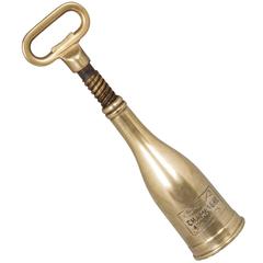 Corkscrew Bottle Opener in the Shape of a Champagne Bottle