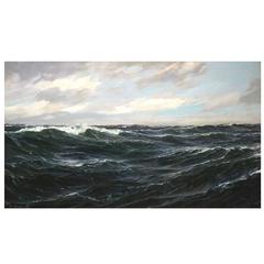 'On the Open Sea' Oil Painting by Patrick von Kalckreuth