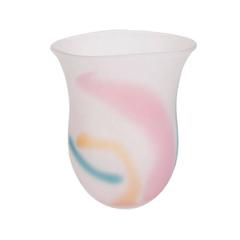 Kosta Boda Frosted Rainbow Art Glass Vase