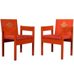 Pair of Prince Charles Investiture Chairs
