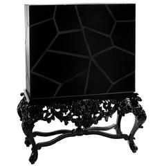 Queen Cabinet in Black Lacquered Mahogany 9