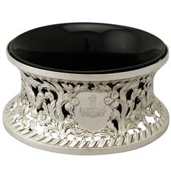 Antique Victorian Sterling Silver Dish Ring