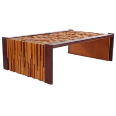 Mid-Century Modern Percival Lafer Brazilian Rosewood Cocktail Table