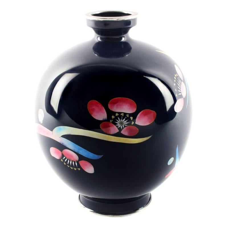 Modernist Cloisonné Bud Vase For Sale