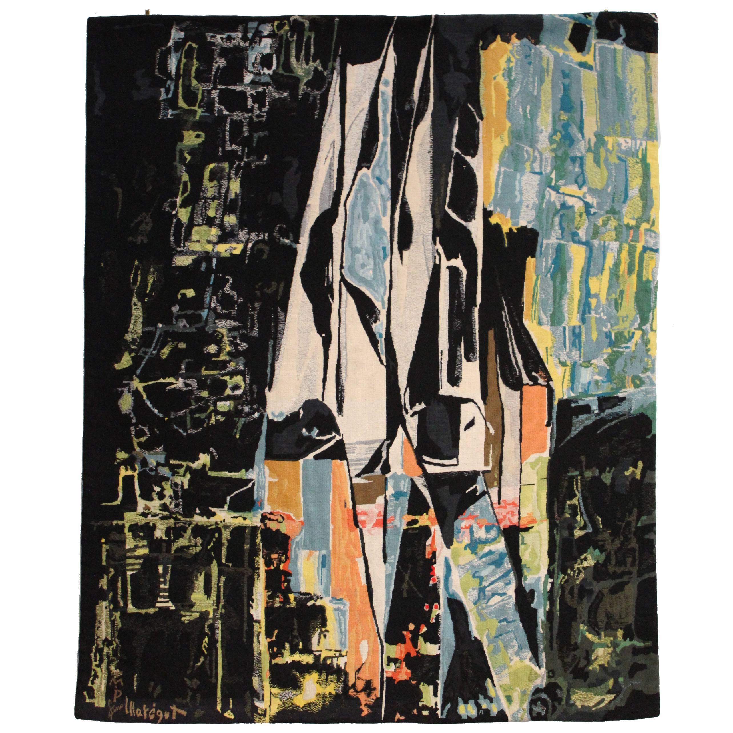 Mathieu Matégot Tapestry Titled "Voilliers"