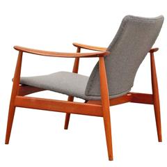 Danish Modern Teak Easy Chair No. 138 by Finn Juhl, France & Son