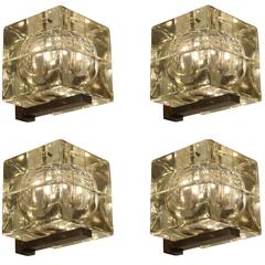 Set of Four Alessandro Mendini "Cubosfera" Wall Lights