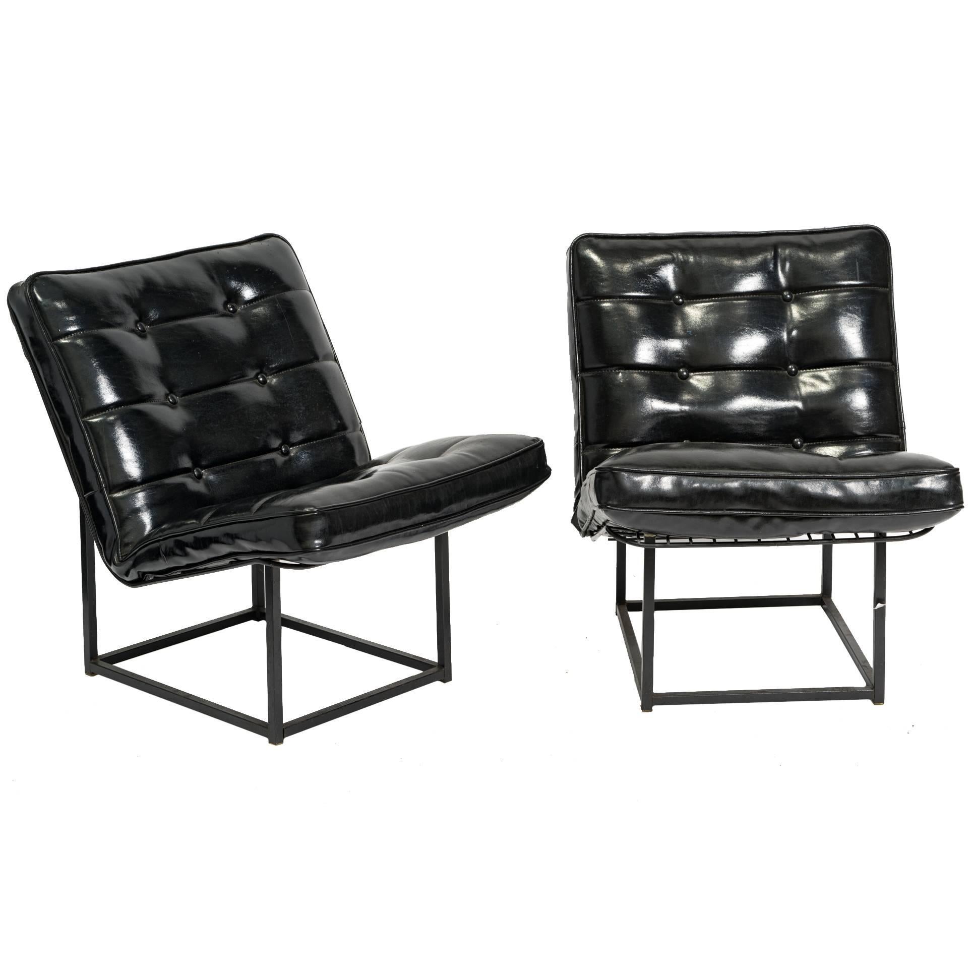 Pair of Homecrest Wire Lounge Chairs