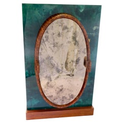 Aldo Tura Bar in Green Goatskin