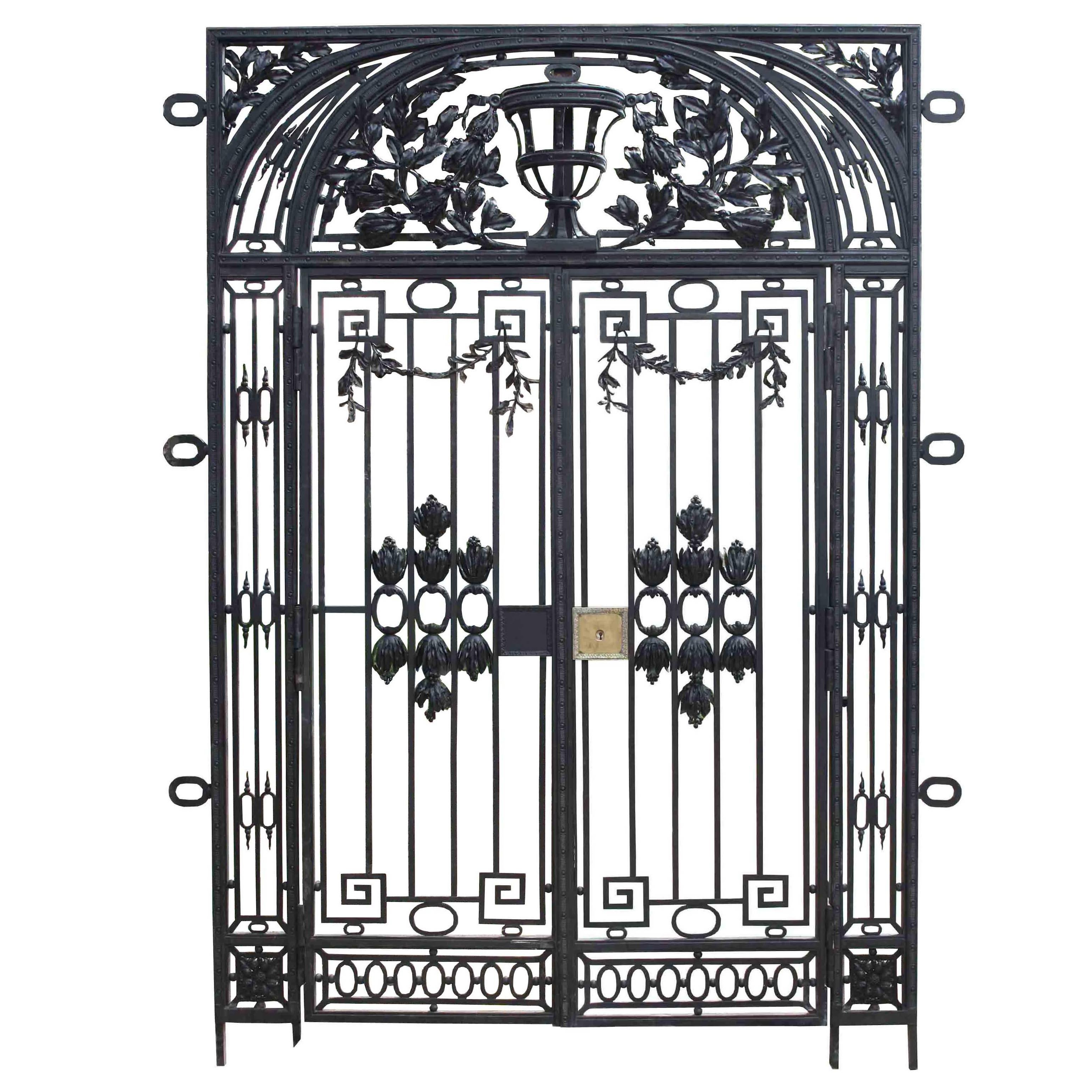 French Antique Wrought Iron Entrance Way
