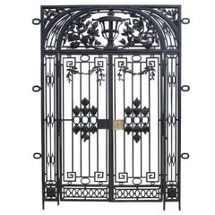 French Antique Wrought Iron Entrance Way