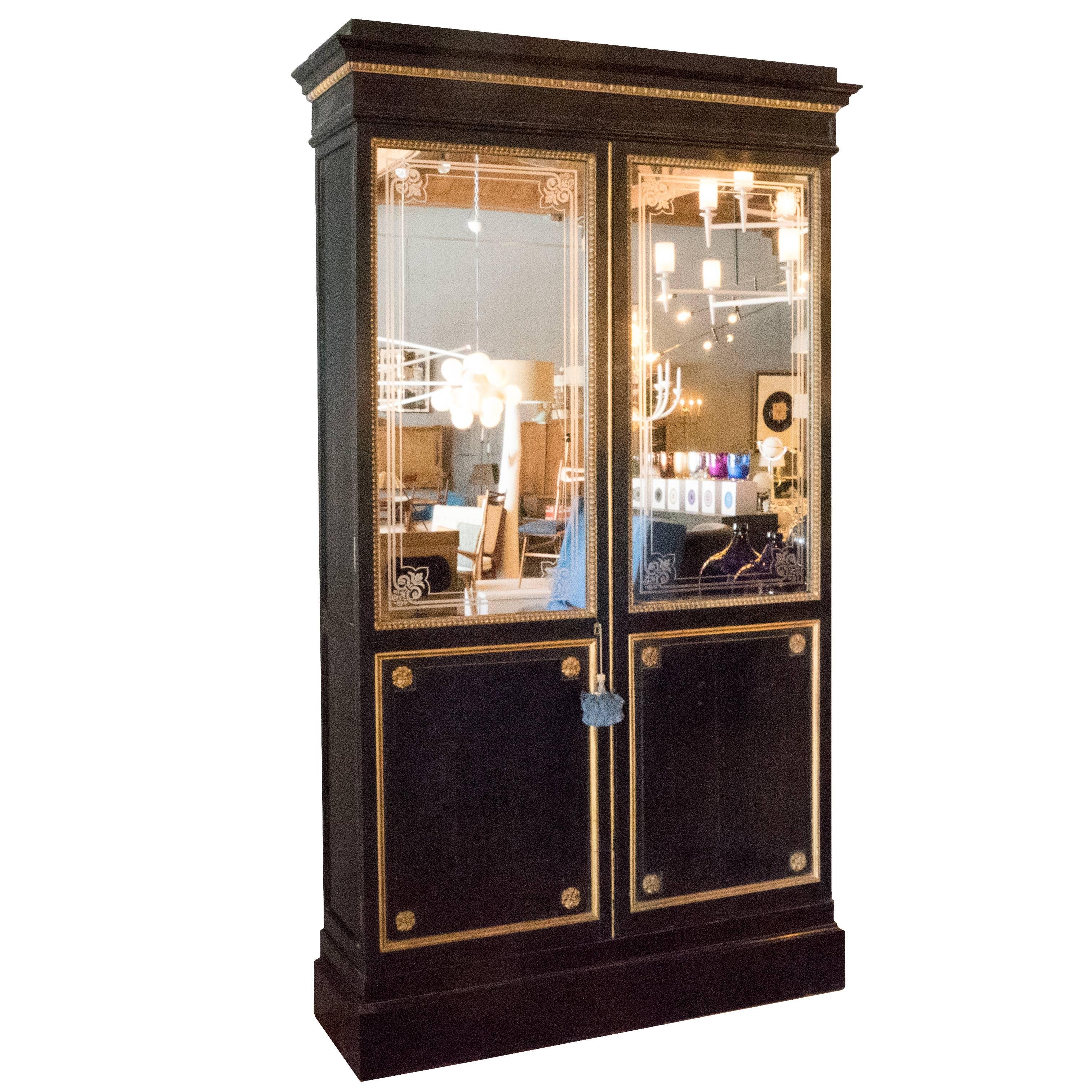 Napoleon III Mirrored Cabinet For Sale