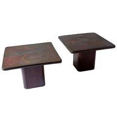 Pair of Side Tables by M. Kingma, 1986