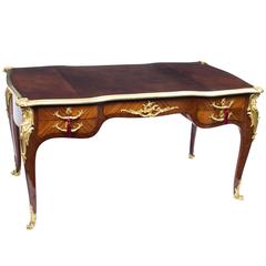 Antique French Writing Table Desk Bureau Plat, circa 1860