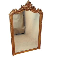Antique Victorian Gilt Overmantel Mirror 12