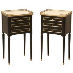 French Louis XVI Style Nightstands or End Tables