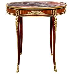 19th Century Louis XV Style Marble Side Table