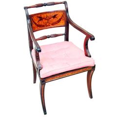 Antique Georgian Mahogany Carver Armchair