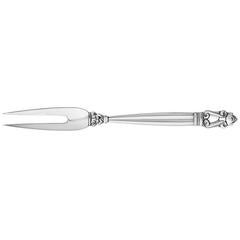 Georg Jensen Cold Meat Fork in the Acorn Pattern