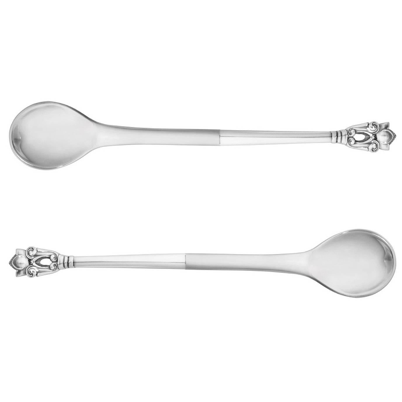 Georg Jensen, Acorn, Condiment Spoons
