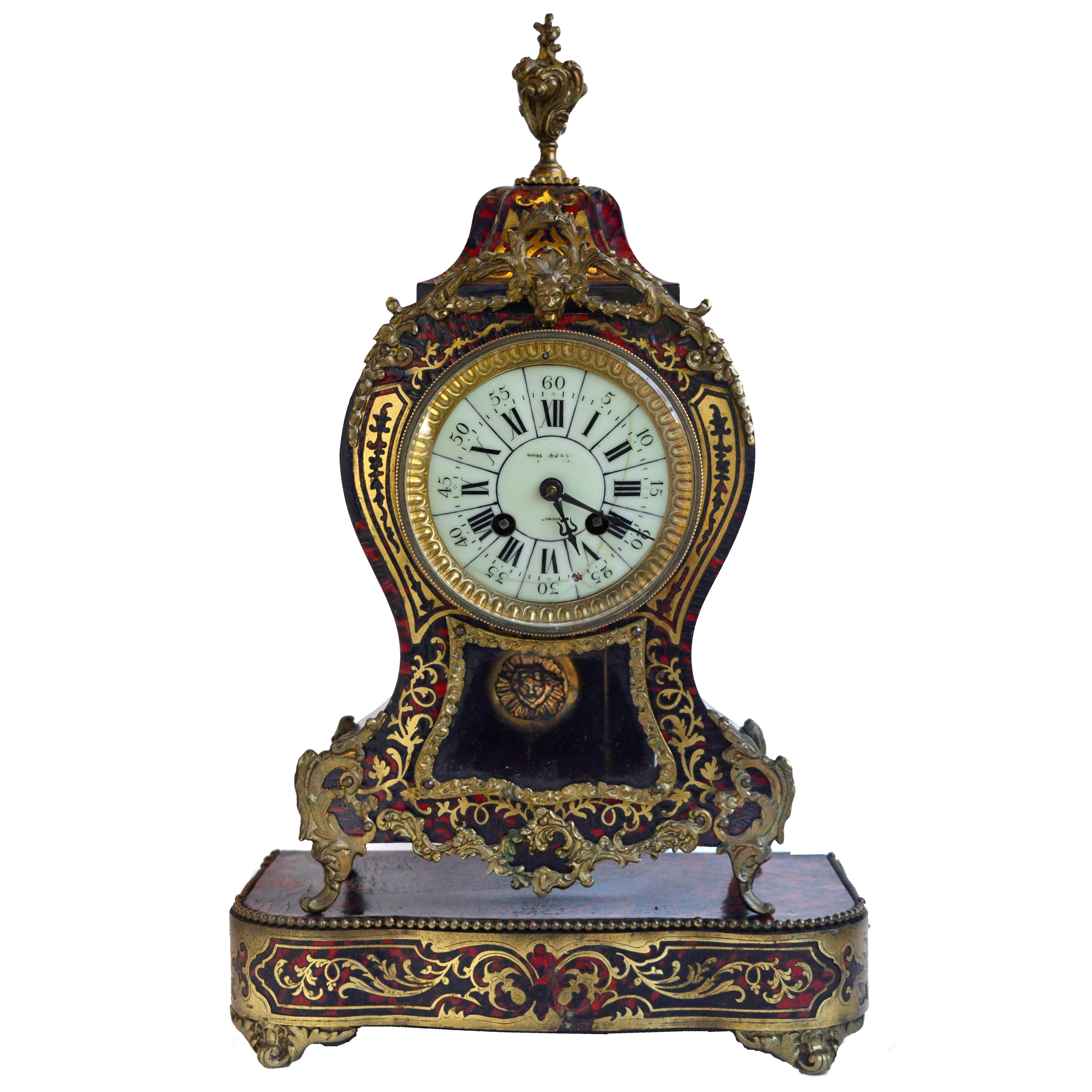 Ormolu-Mounted Boulle Clock