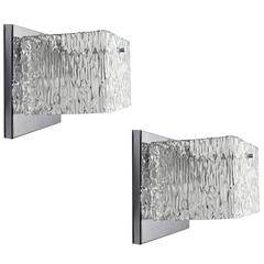 Pair of Vintage Mazzega Murano Sconces