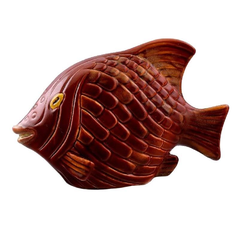 Rörstrand Stoneware Figure by Gunnar Nylund, Fish For Sale