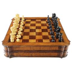 Antique and Very Rare Playboard for Three Games circa 1760 Original Play Figures 12