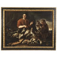 Giacomo Francesco Cipper Known as the Todeschini "The Seller of Fish" Painting