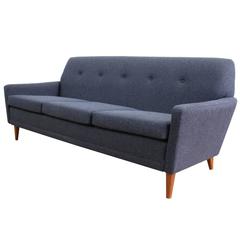 Danish Midcentury Three-Seat Sofa, Fully Restored