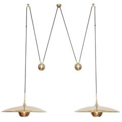 Florian Schulz Double Onos 55 Pendant Lamp with Side Counter Weights