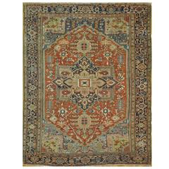 Large Antique Persian Heriz Rug Large Antique Persian Heriz Rug