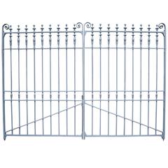 Pair of Antique Wrought Iron Gates, circa 1854