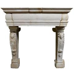 Exceptional Renaissance Stone Fireplace Dated from the Late 16th Century
