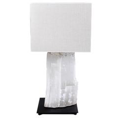 Selenite Massive White Table Lamp