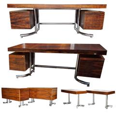 Executive 1974 Office Desk Sets in Rosewood