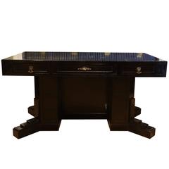 Early 20th Century Ebonized Writing Desk Table Wiener Werkstatte Vienna Secessio