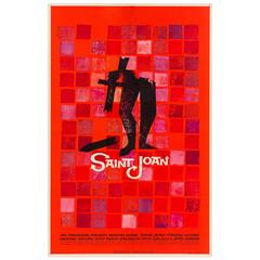 Vintage Saint Joan Original American Film Poster, Saul Bass, 1957