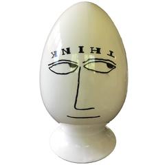 Vintage Ceramic Egghead Condom Holder by Lagardo Tackett for Schmid International