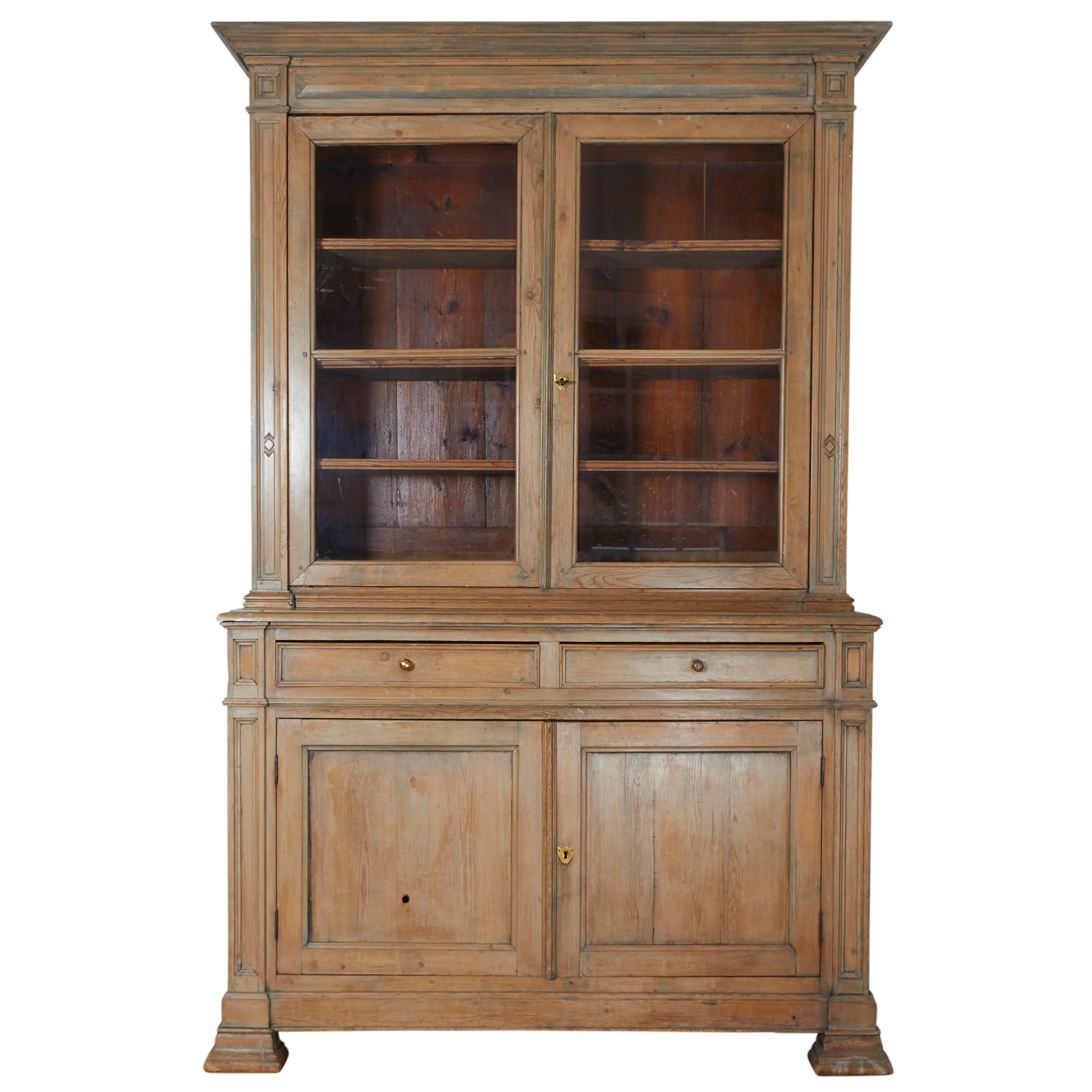 19th Century French Pine Cabinet
