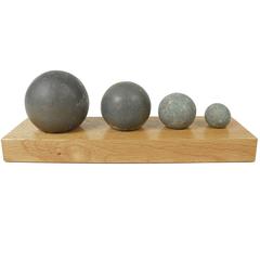 Prehistoric Hand Hewn Stone Balls Taino COSTA Rica & Vicinity Set of Four 4
