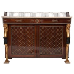 Regency Style Rosewood Cabinet