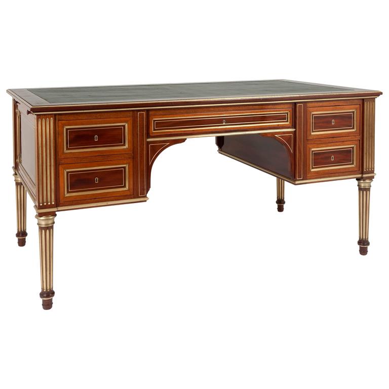 Bureau Plat by Krieger, France, 2nd Half of the 19th Century at 1stdibs