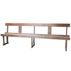 Antique Pair of Oak Benches