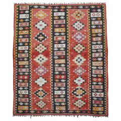 Vintage Large Balkan Kilim