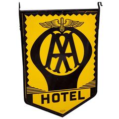 Antique AA Hotel Sign