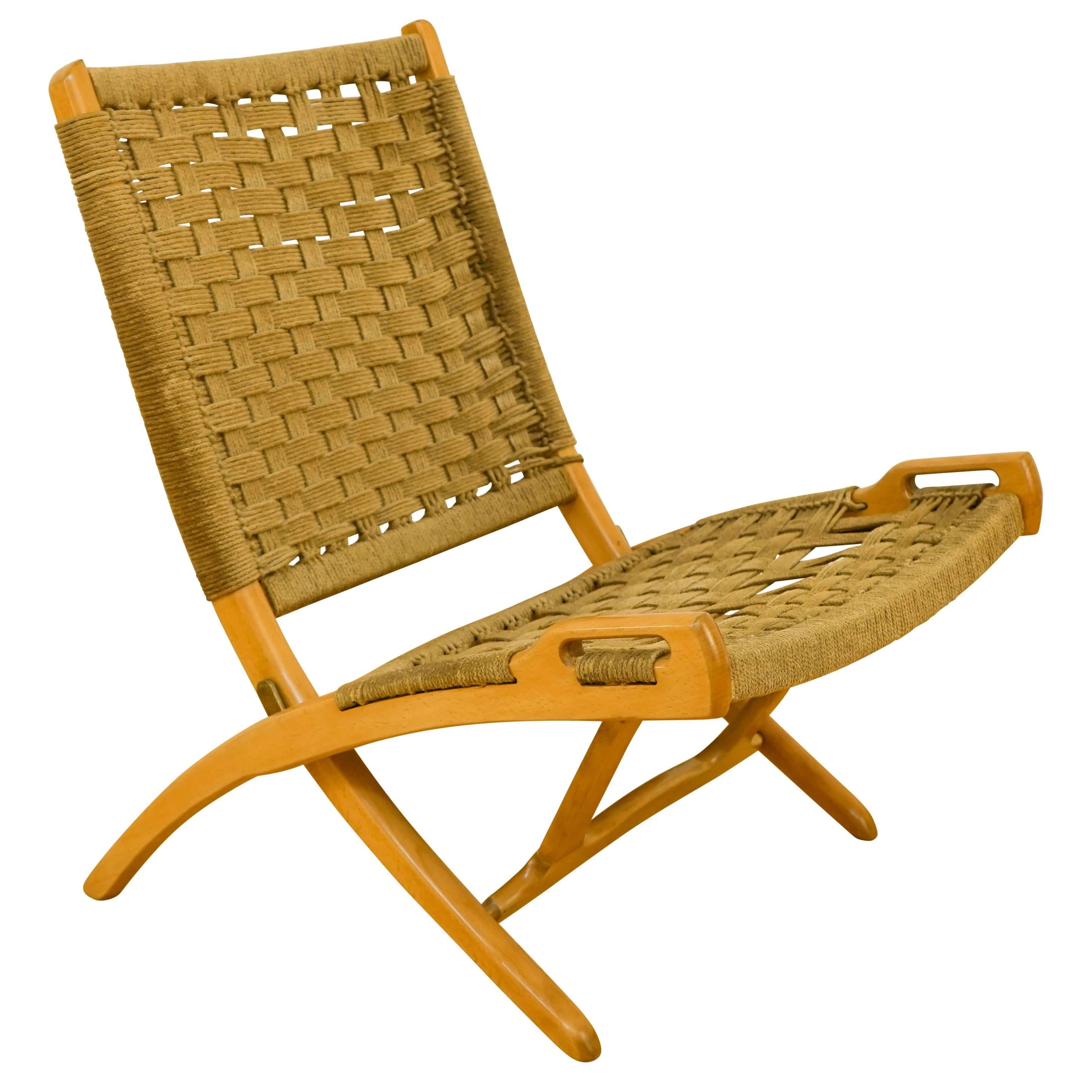 Danish Modern Folding Chair